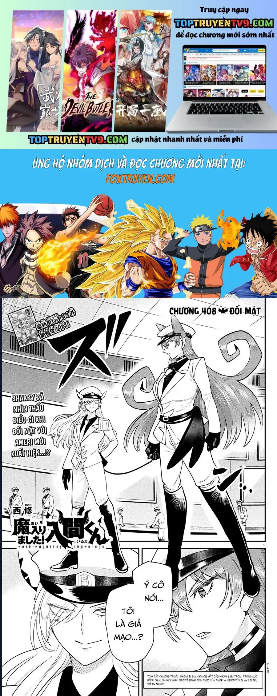 Chào Mừng Cậu Đến Trường Iruma-Kun Chap 408 - Next Chap 409