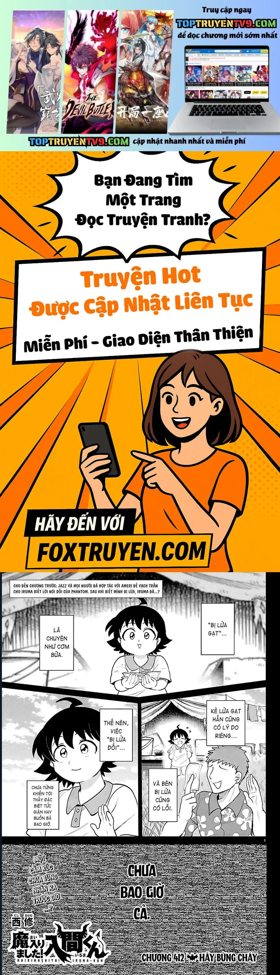 Chào Mừng Cậu Đến Trường Iruma-Kun Chap 412 - Next Chap 413