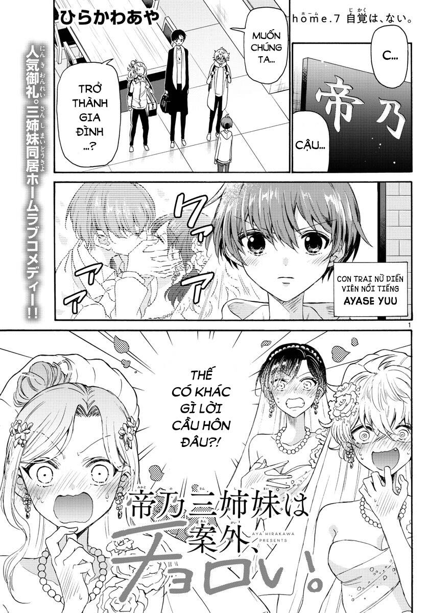 Ba Chị Em Nhà Mikadono Dễ Đối Phó Thật Đấy Chap 7 - Next Chap 8