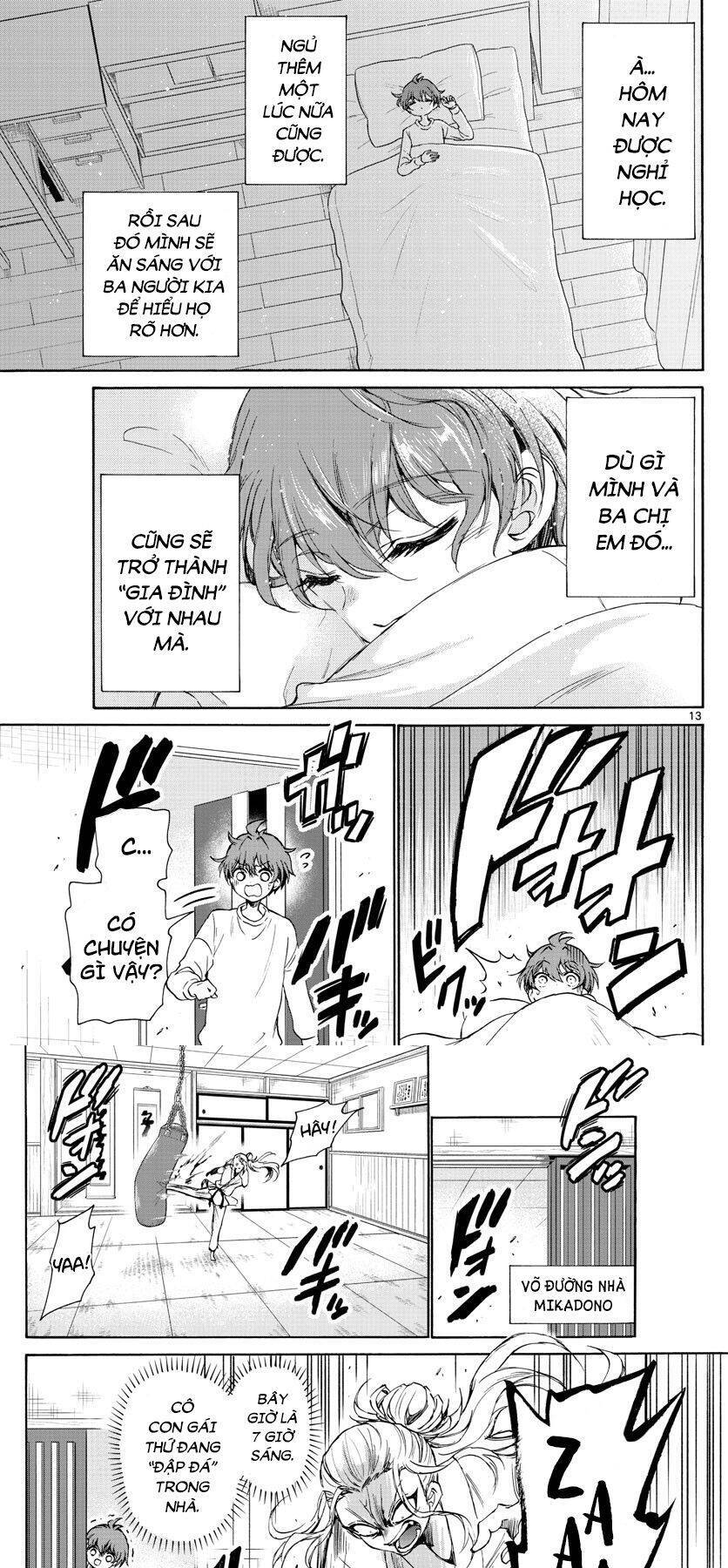 Ba Chị Em Nhà Mikadono Dễ Đối Phó Thật Đấy Chap 2 - Next Chap 3