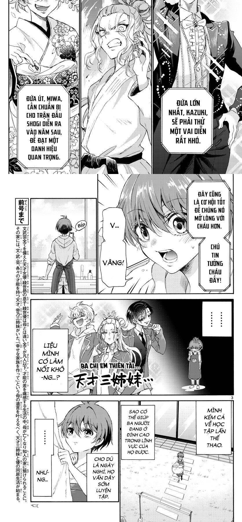 Ba Chị Em Nhà Mikadono Dễ Đối Phó Thật Đấy Chap 3 - Next Chap 4