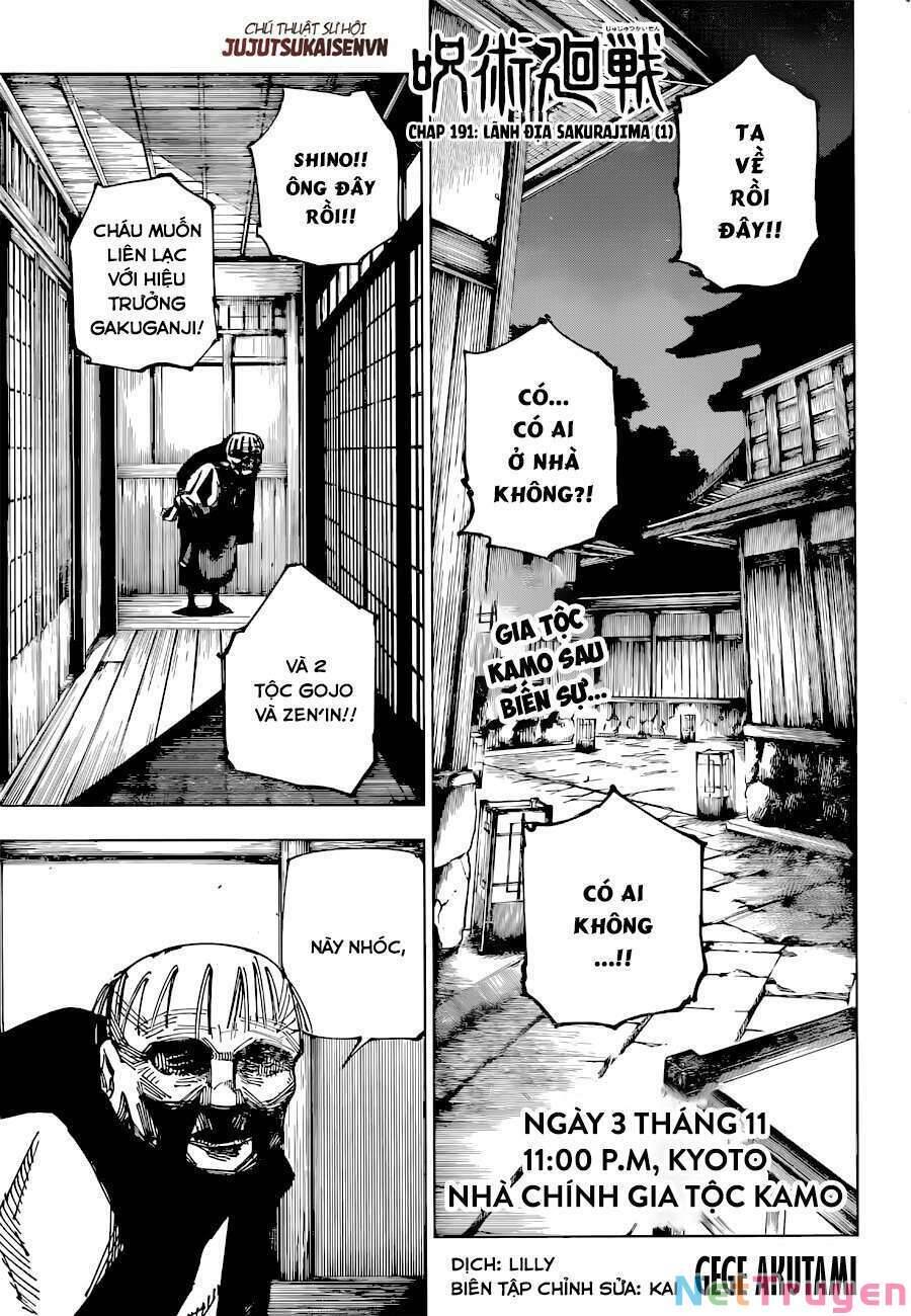 Chú Thuật Hồi Chiến Chap 191 - Next Chap 192