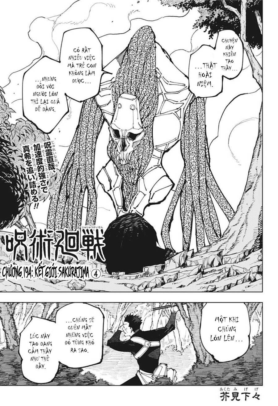 Chú Thuật Hồi Chiến Chap 194 - Next Chap 195
