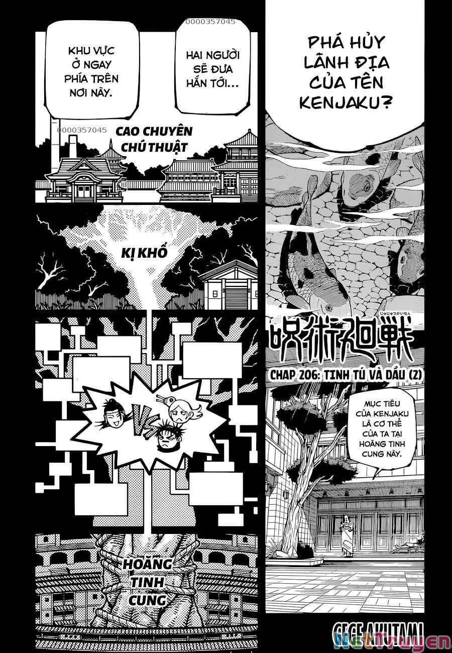 Chú Thuật Hồi Chiến Chap 206 - Next Chap 207