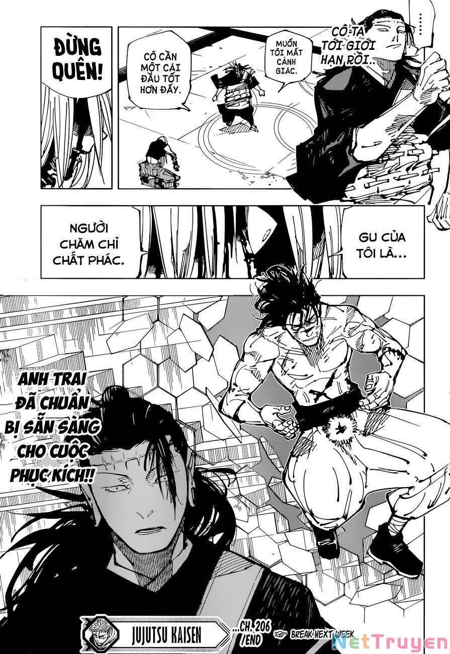 Chú Thuật Hồi Chiến Chap 206 - Next Chap 207