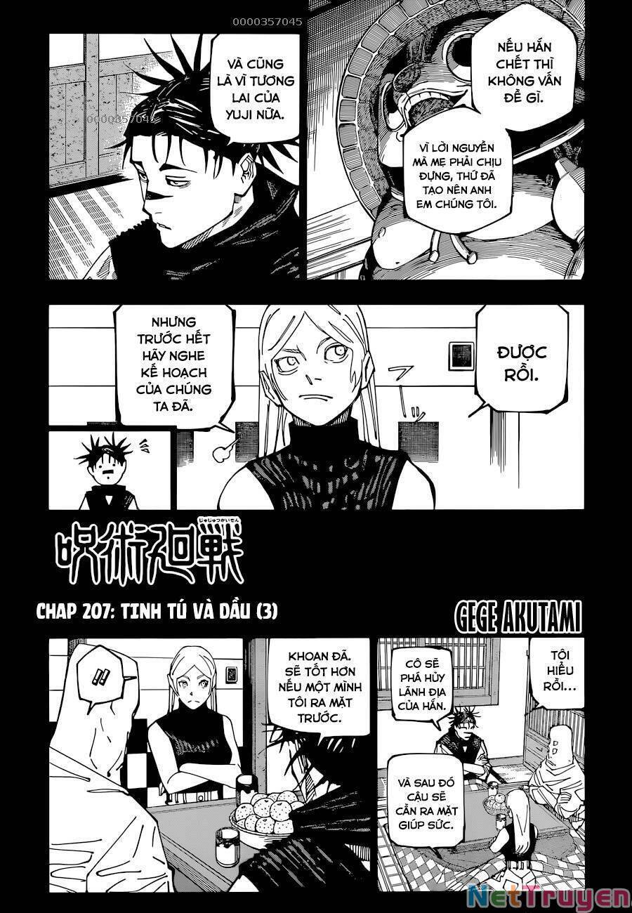 Chú Thuật Hồi Chiến Chap 207 - Next Chap 208