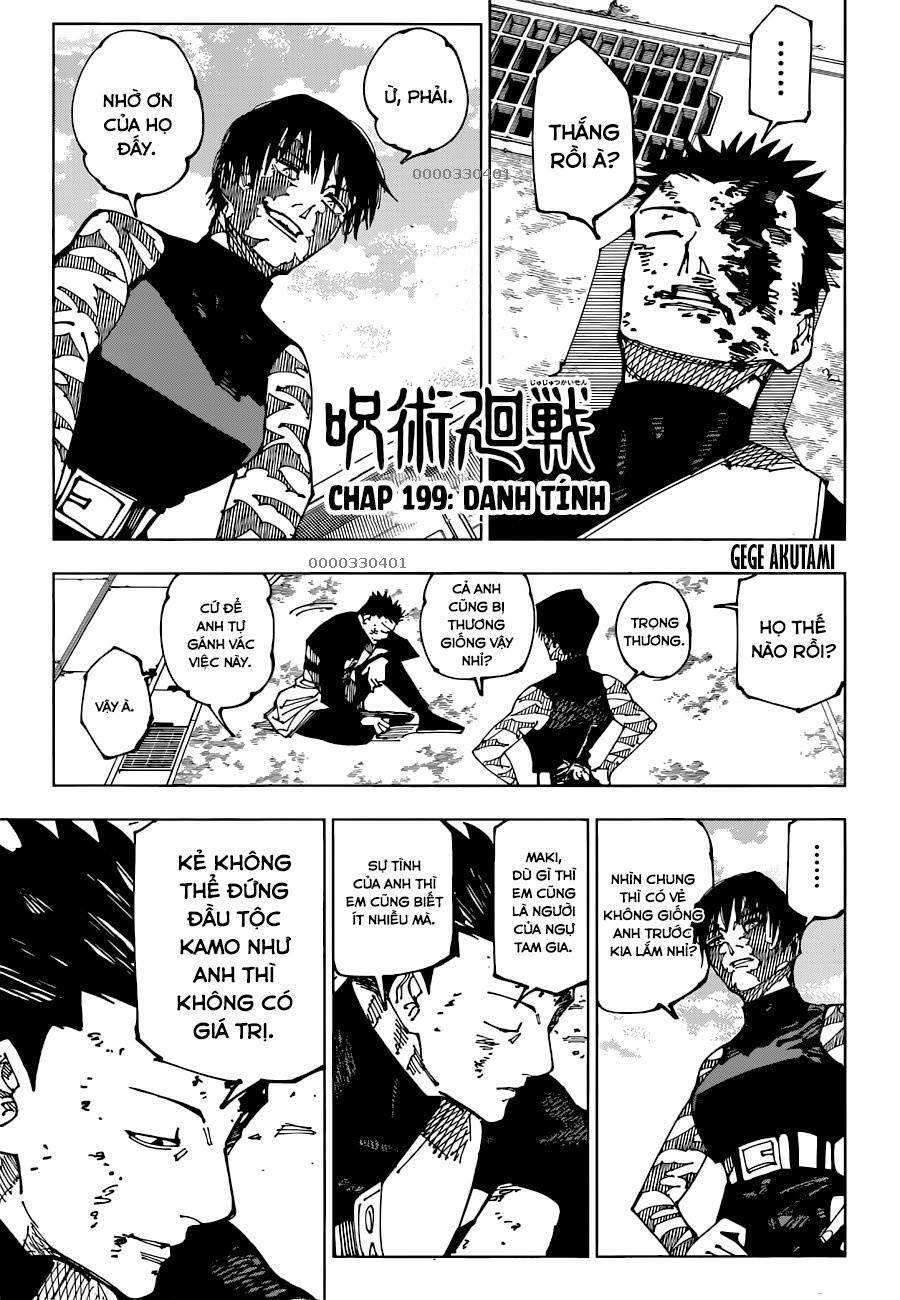 Chú Thuật Hồi Chiến Chap 199 - Next Chap 200
