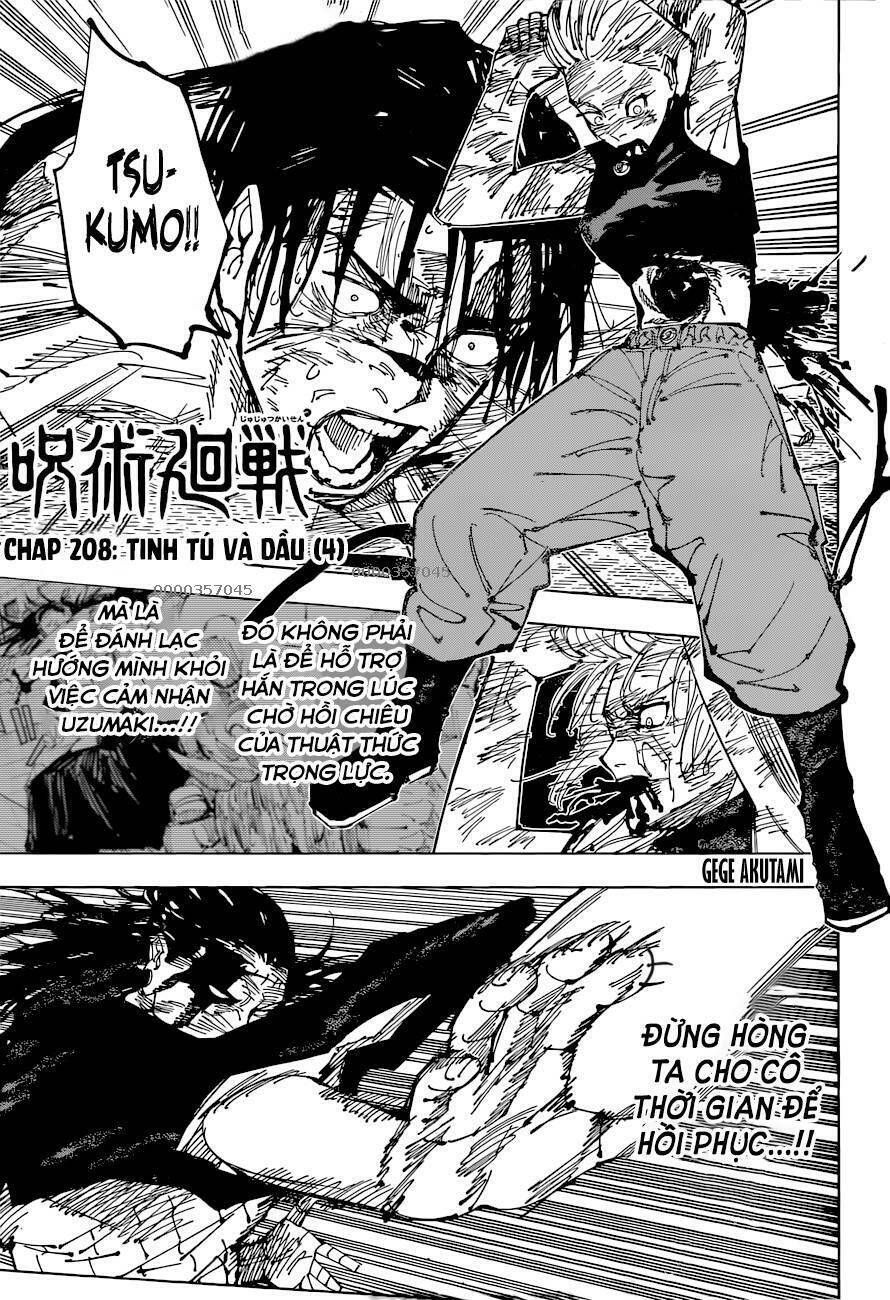Chú Thuật Hồi Chiến Chap 208 - Next Chap 209