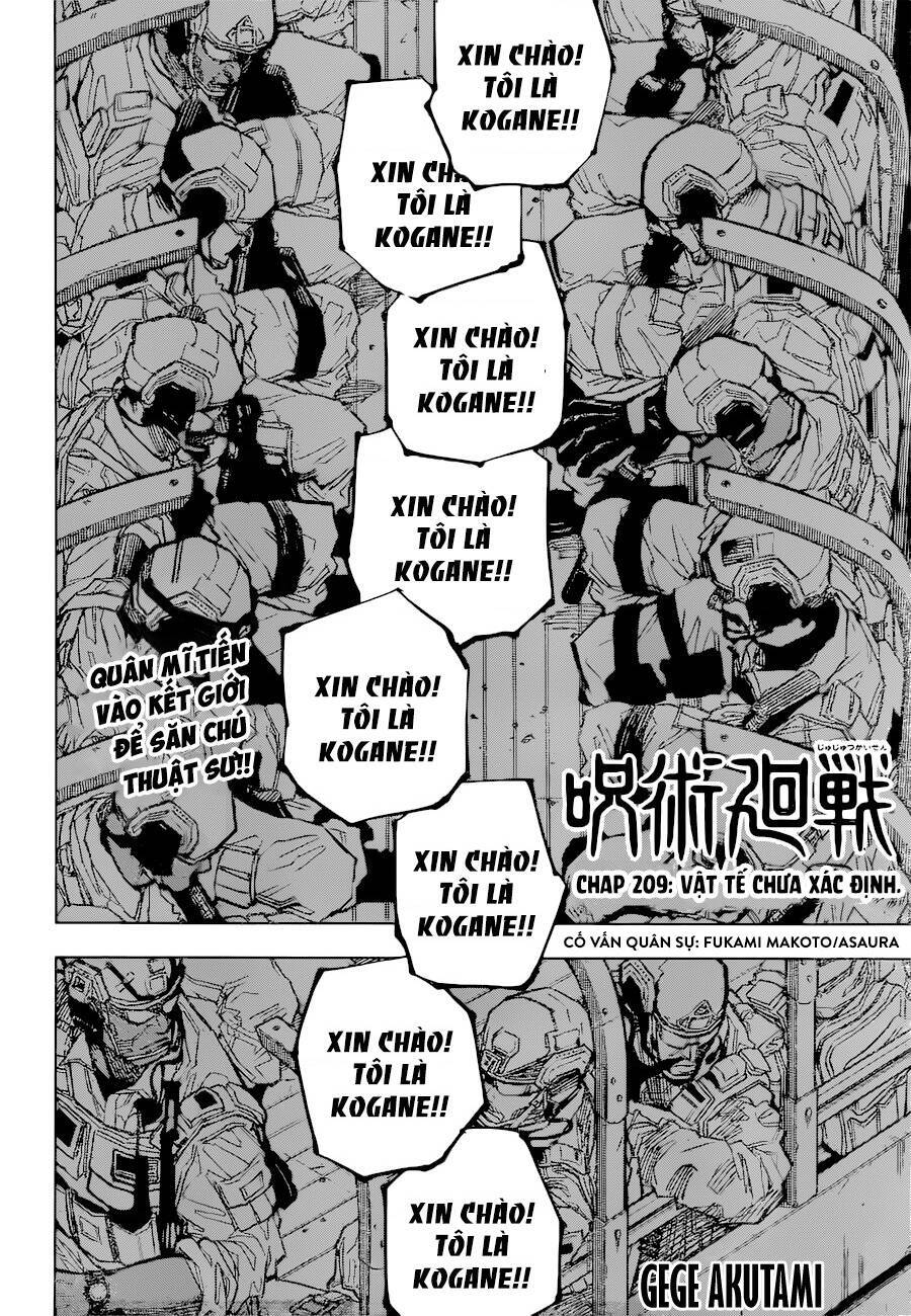 Chú Thuật Hồi Chiến Chap 209 - Next Chap 210