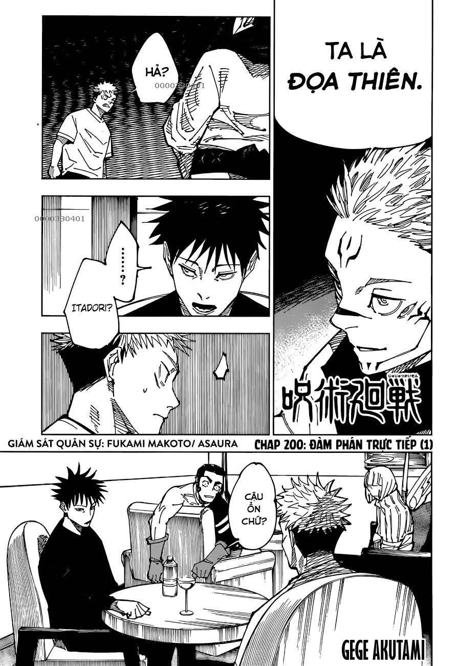 Chú Thuật Hồi Chiến Chap 200 - Next Chap 201