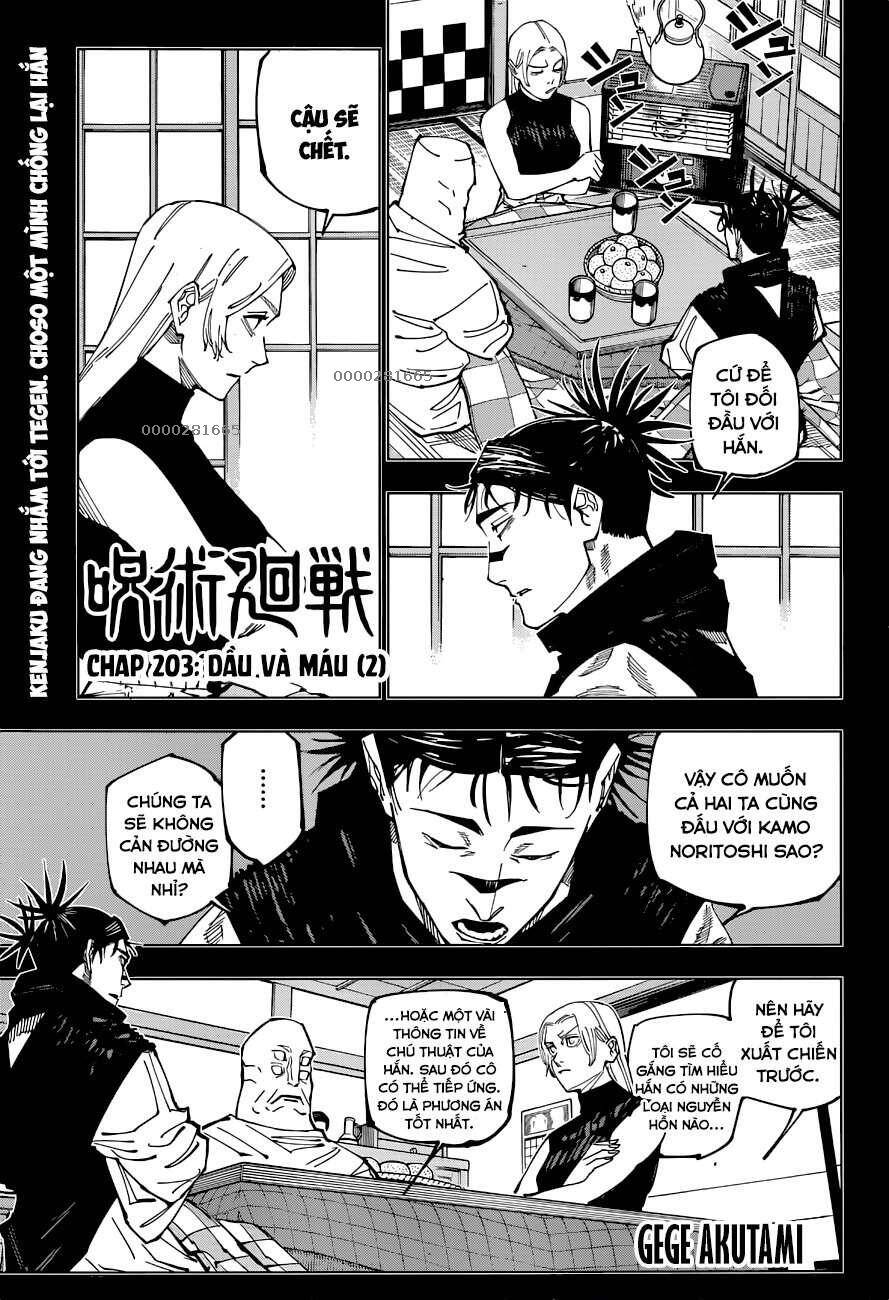Chú Thuật Hồi Chiến Chap 203 - Next Chap 204