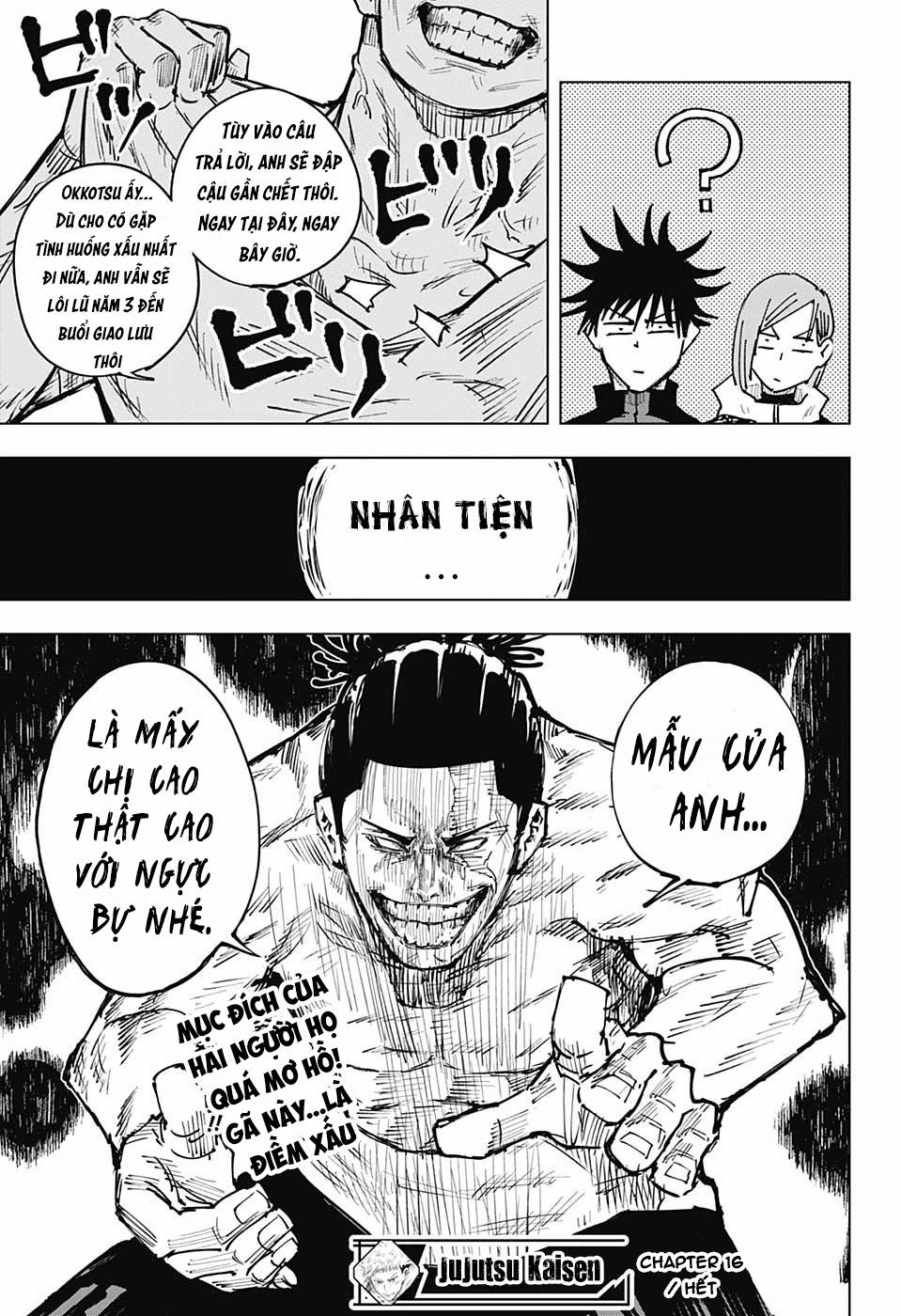Chú Thuật Hồi Chiến Chap 16 - Next Chap 17