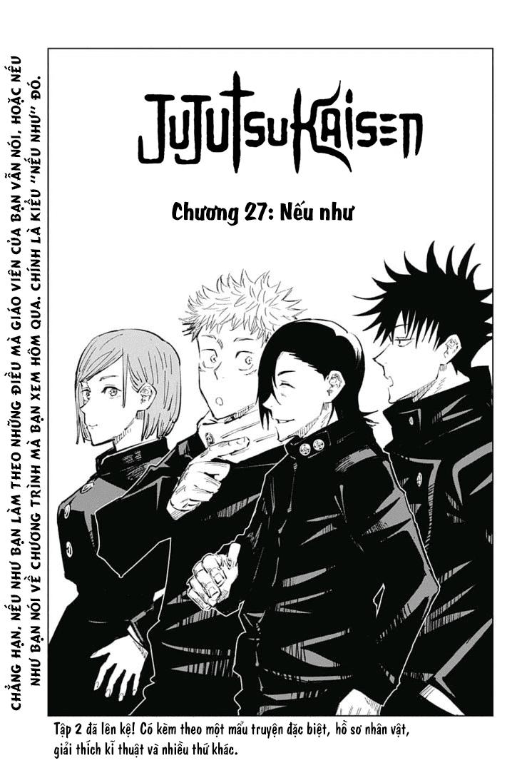 Chú Thuật Hồi Chiến Chap 27 - Next Chap 28