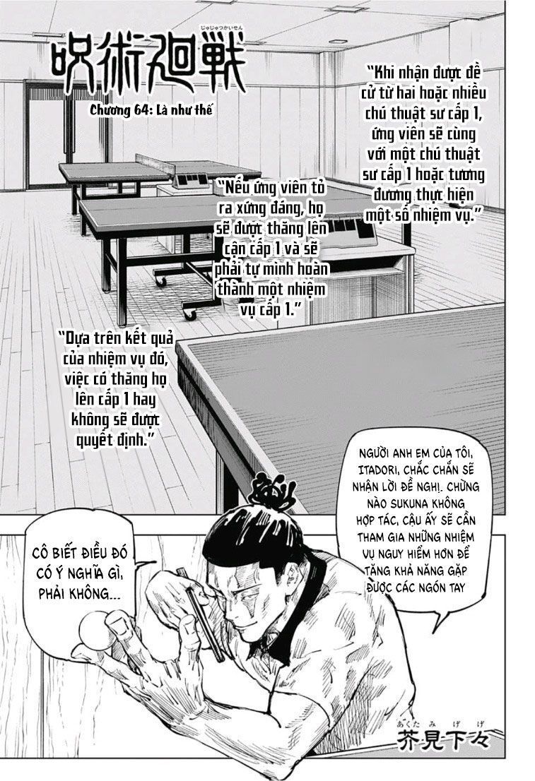 Chú Thuật Hồi Chiến Chap 64 - Next Chap 65