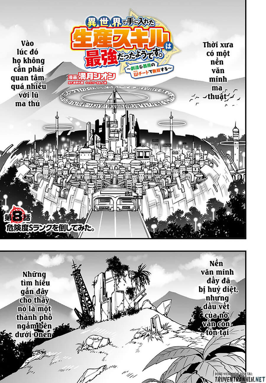 Có Vẻ Như Kỹ Năng Của Tôi Ở Dị Giới Là Mạnh Nhất Chap 8 - Next Chap 9