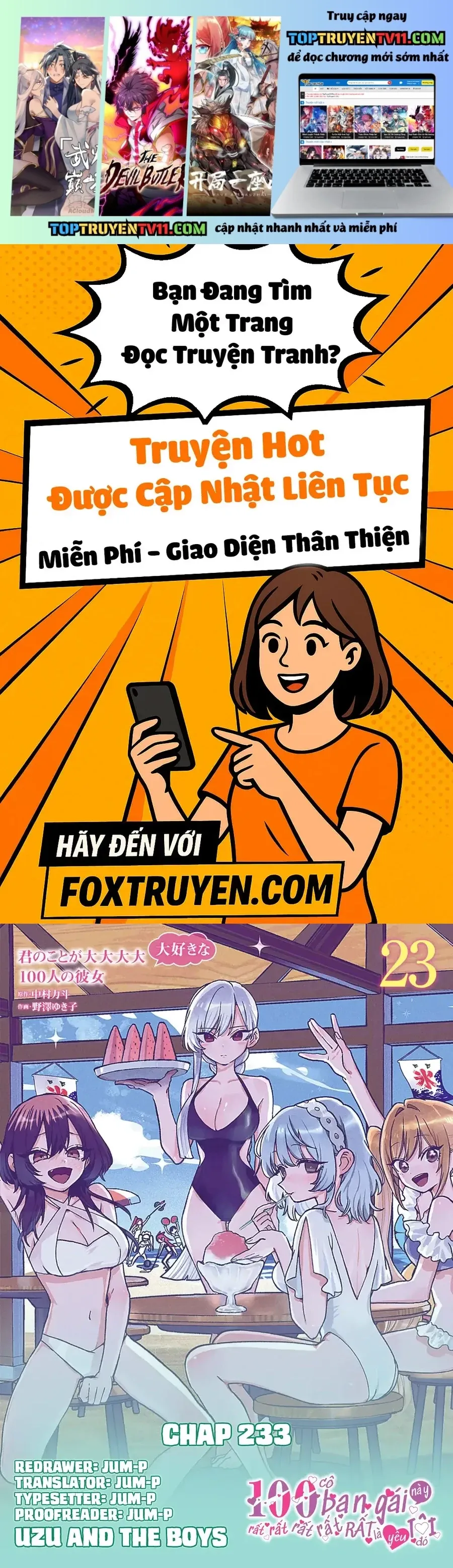 100 Cô Bạn Gái Chap 233 - Next Chap 234