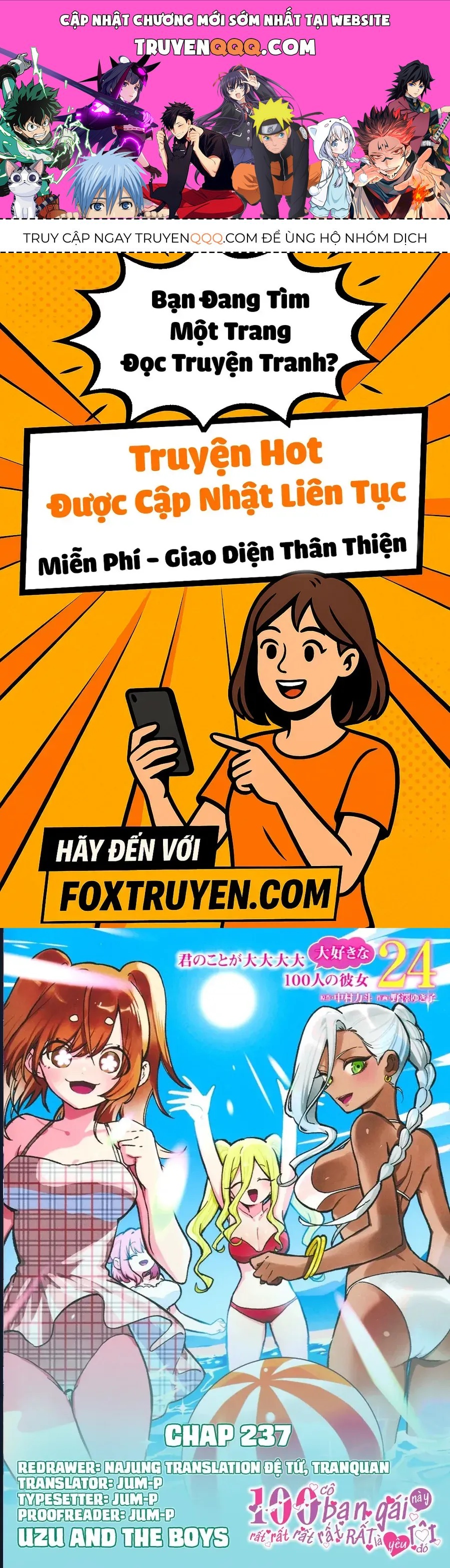 100 Cô Bạn Gái Chap 237 - Next Chap 238