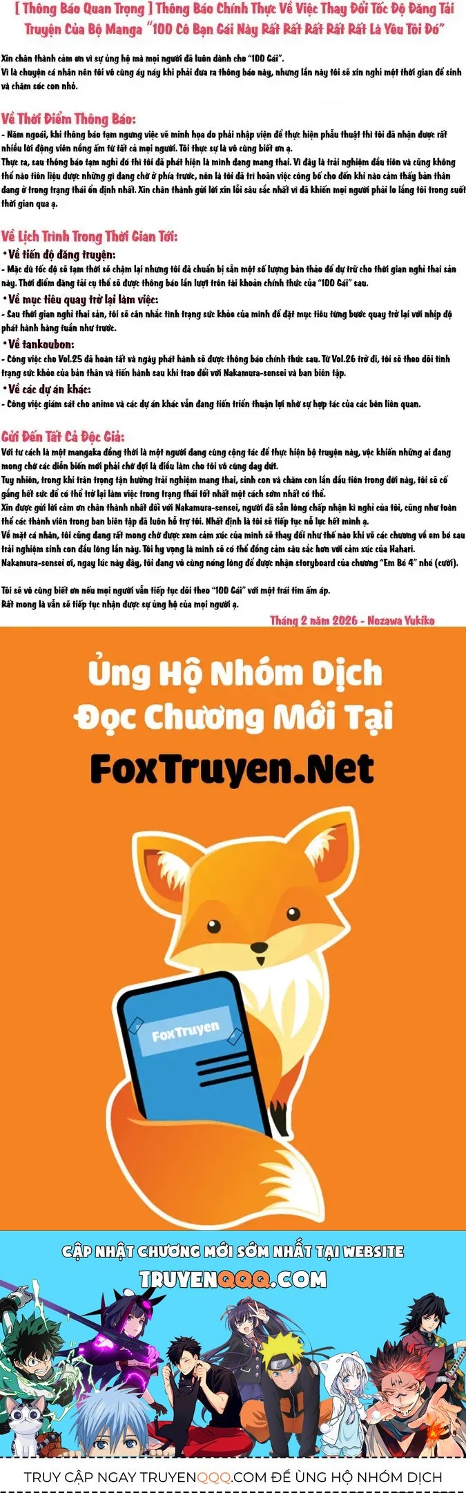 100 Cô Bạn Gái Chap 243 - Next Chap 244