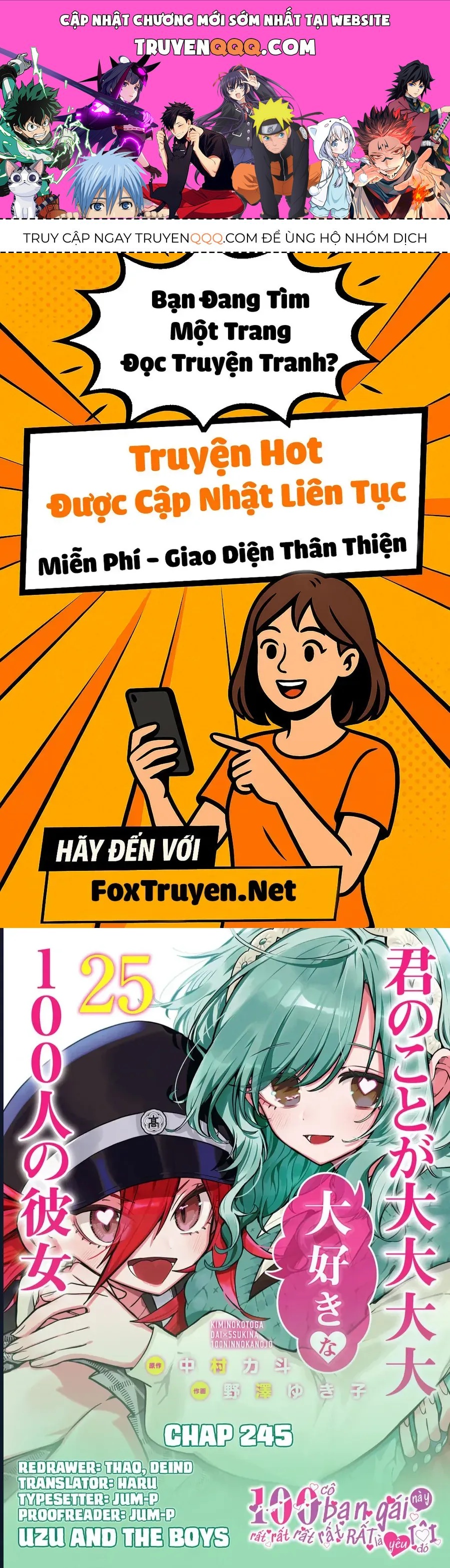 100 Cô Bạn Gái Chap 245 - Next Chap 246