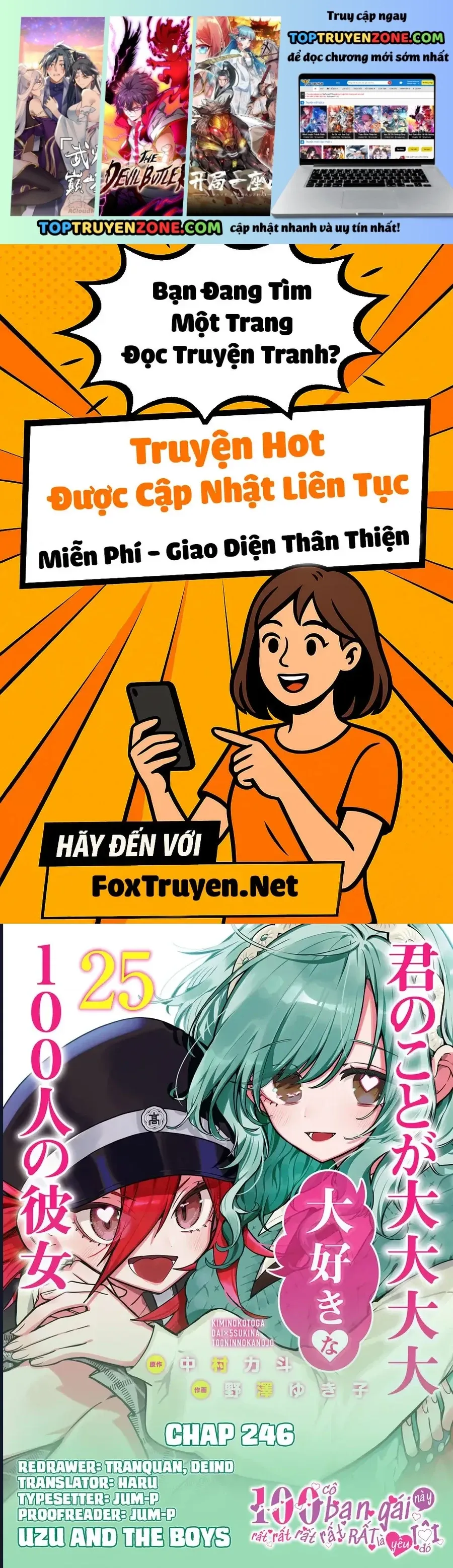 100 Cô Bạn Gái Chap 246 - Next Chap 247