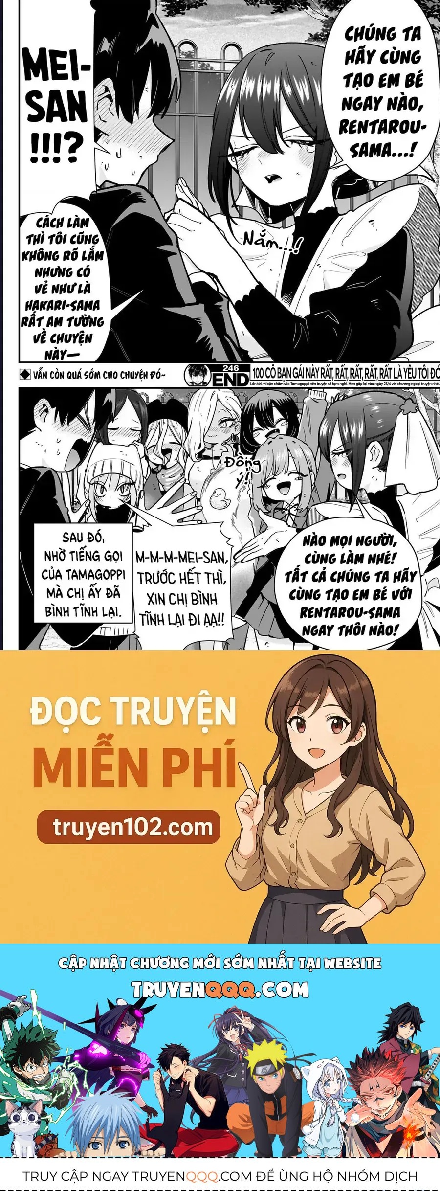 100 Cô Bạn Gái Chap 246 - Next Chap 247