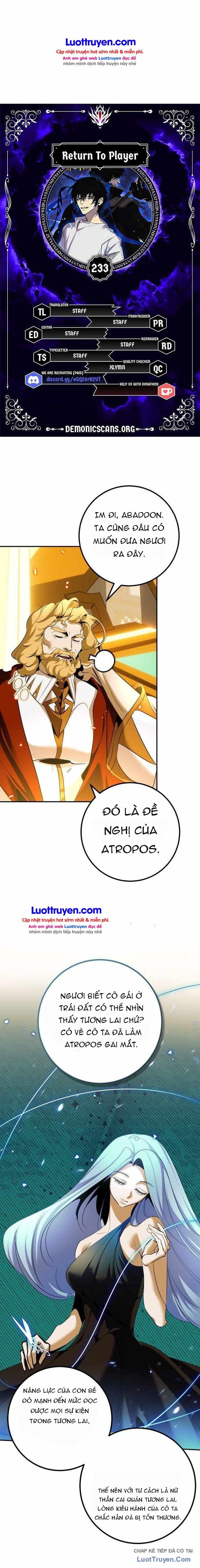 Trở Lại Thành Người Chơi Chap 233 - Next Chap 234