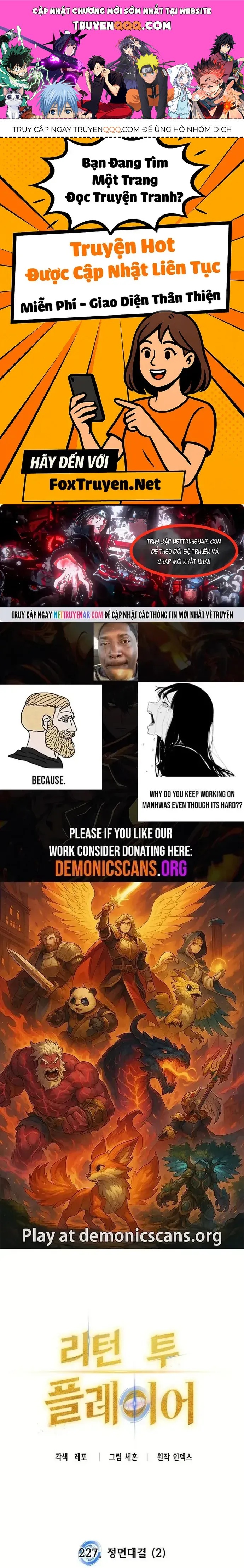 Trở Lại Thành Người Chơi Chap 227 - Next Chap 228