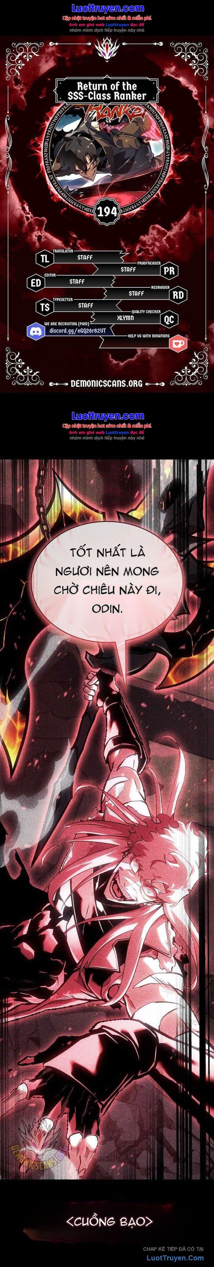 Sự Trở Lại Của Người Chơi Cấp Sss Chap 194 - Next Chap 195