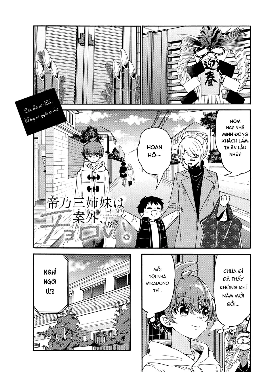 Ba Chị Em Nhà Mikadono Dễ Đối Phó Thật Đấy Chap 185 - Next Chap 186