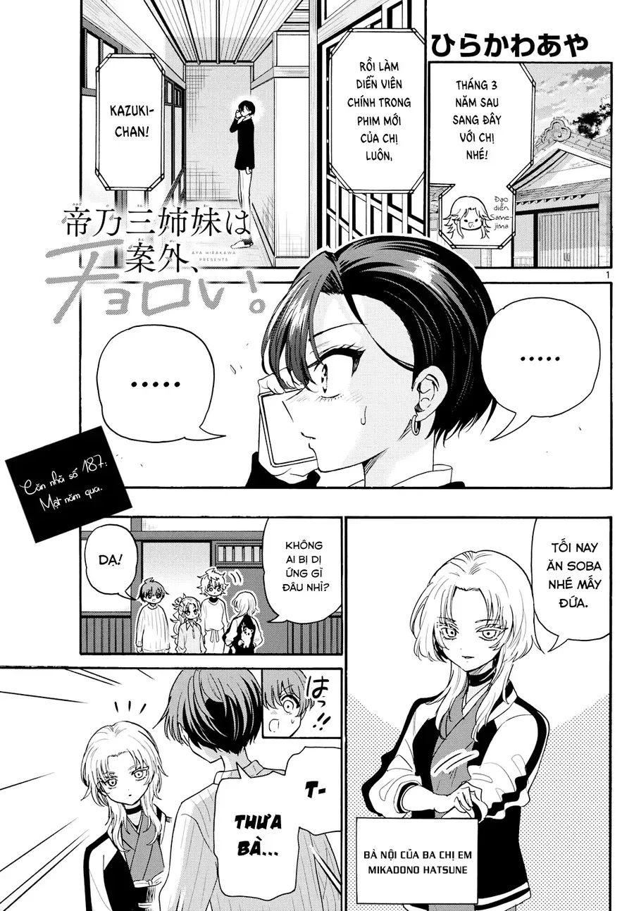 Ba Chị Em Nhà Mikadono Dễ Đối Phó Thật Đấy Chap 187 - Next Chap 188