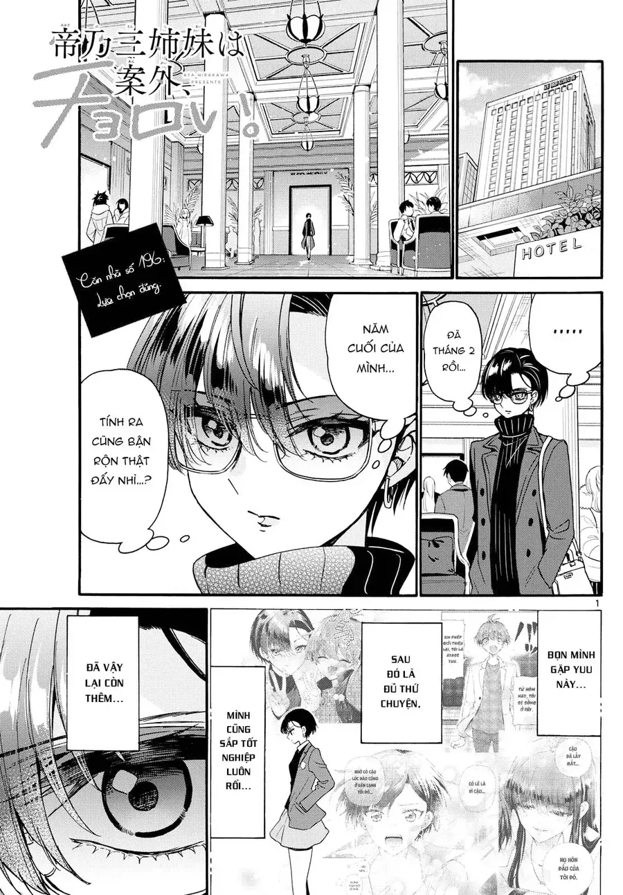 Ba Chị Em Nhà Mikadono Dễ Đối Phó Thật Đấy Chap 196 - Next Chap 197