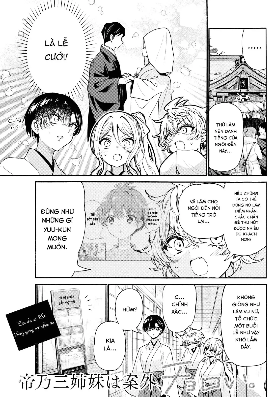 Ba Chị Em Nhà Mikadono Dễ Đối Phó Thật Đấy Chap 190 - Next Chap 191