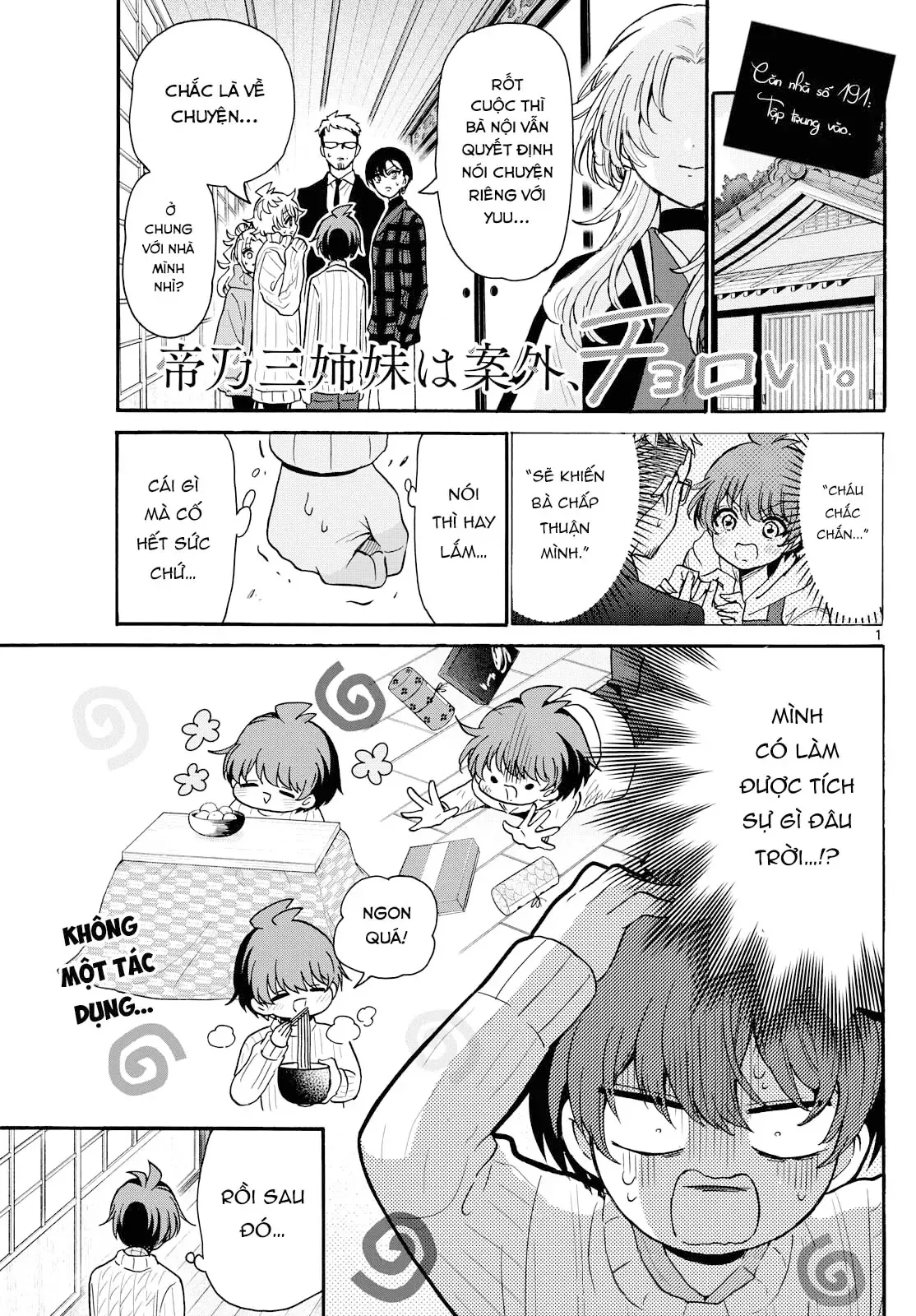 Ba Chị Em Nhà Mikadono Dễ Đối Phó Thật Đấy Chap 191 - Next Chap 192