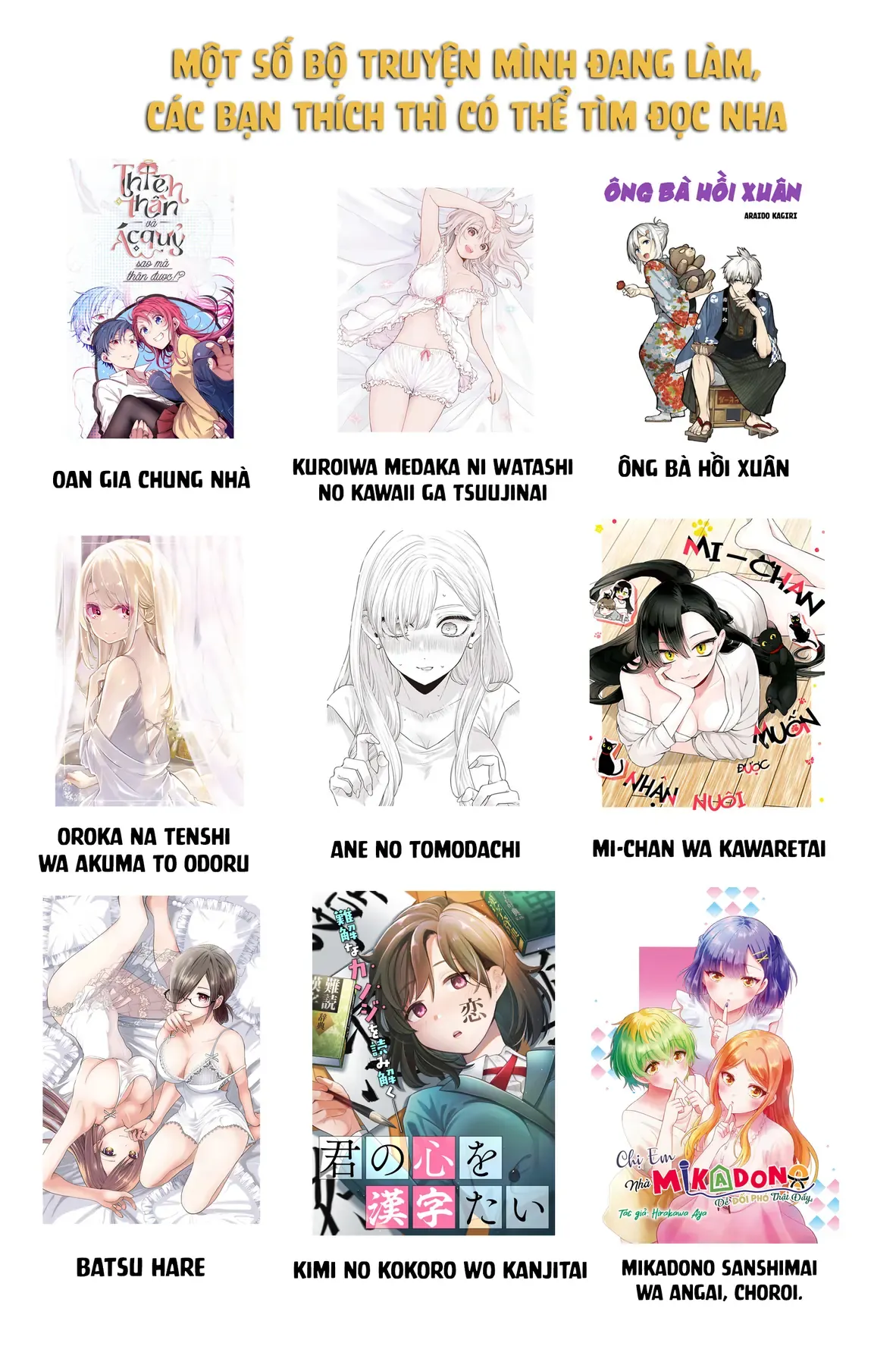 Ba Chị Em Nhà Mikadono Dễ Đối Phó Thật Đấy Chap 193 - Next Chap 194