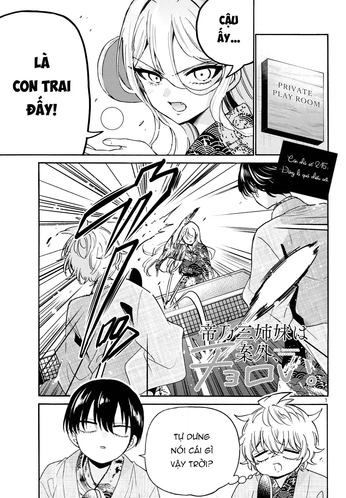 Ba Chị Em Nhà Mikadono Dễ Đối Phó Thật Đấy Chap 215 - Next Chap 216