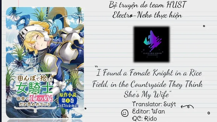 I Found A Female Knight In A Rice Field, In The Countryside They Think She’s My Wife Chap 43 - Next Chap 44