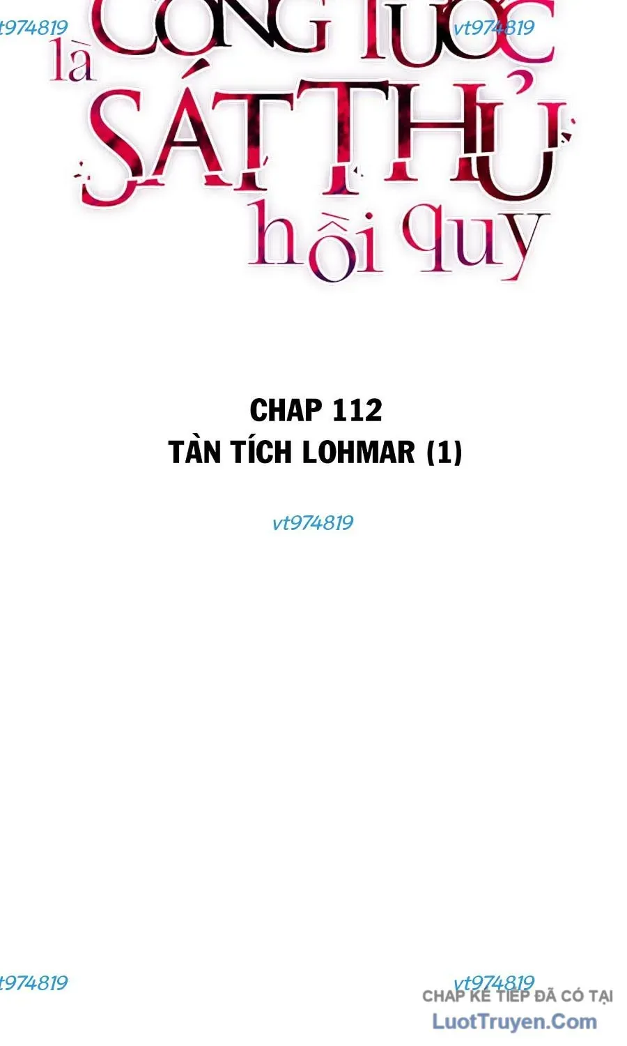 Cậu Út Nhà Công Tước Là Sát Thủ Hồi Quy Chap 112 - Next Chap 113