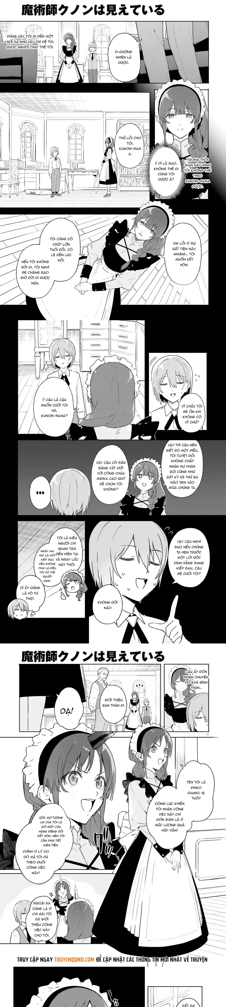 Majutsushi Kunon Wa Miete Iru Chap 14 - Next Chap 15