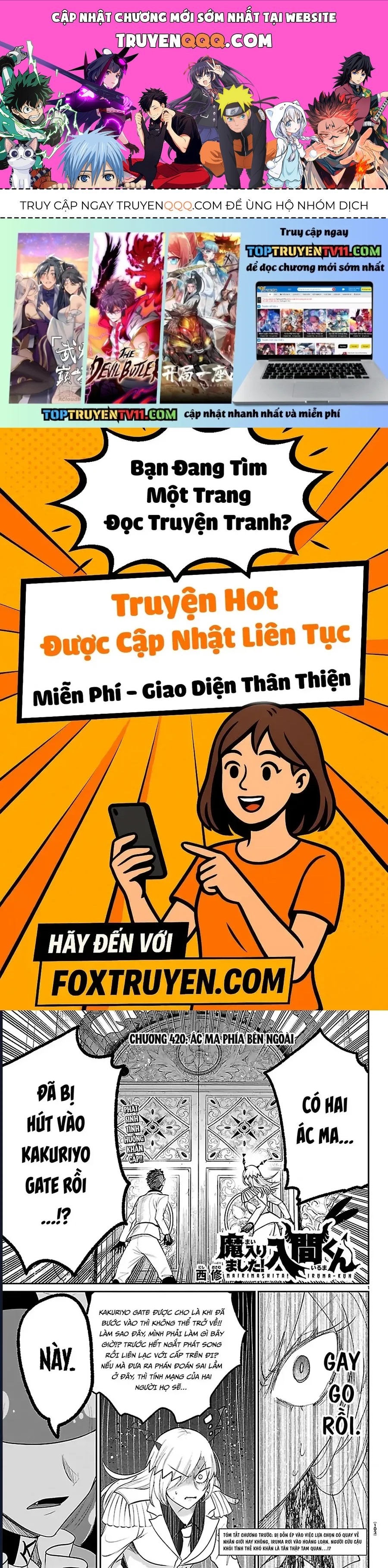 Chào Mừng Cậu Đến Trường Iruma-Kun Chap 420 - Next Chap 421