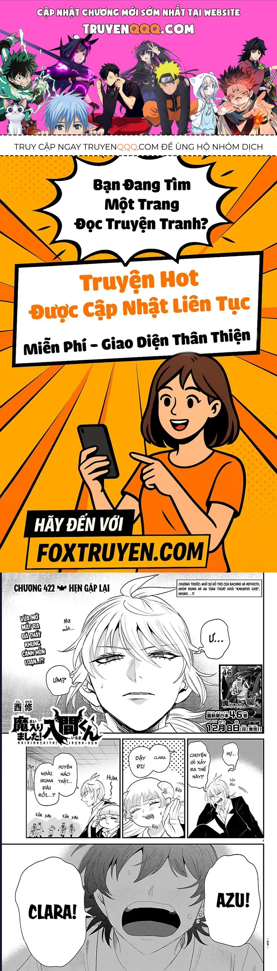 Chào Mừng Cậu Đến Trường Iruma-Kun Chap 422 - Next Chap 423