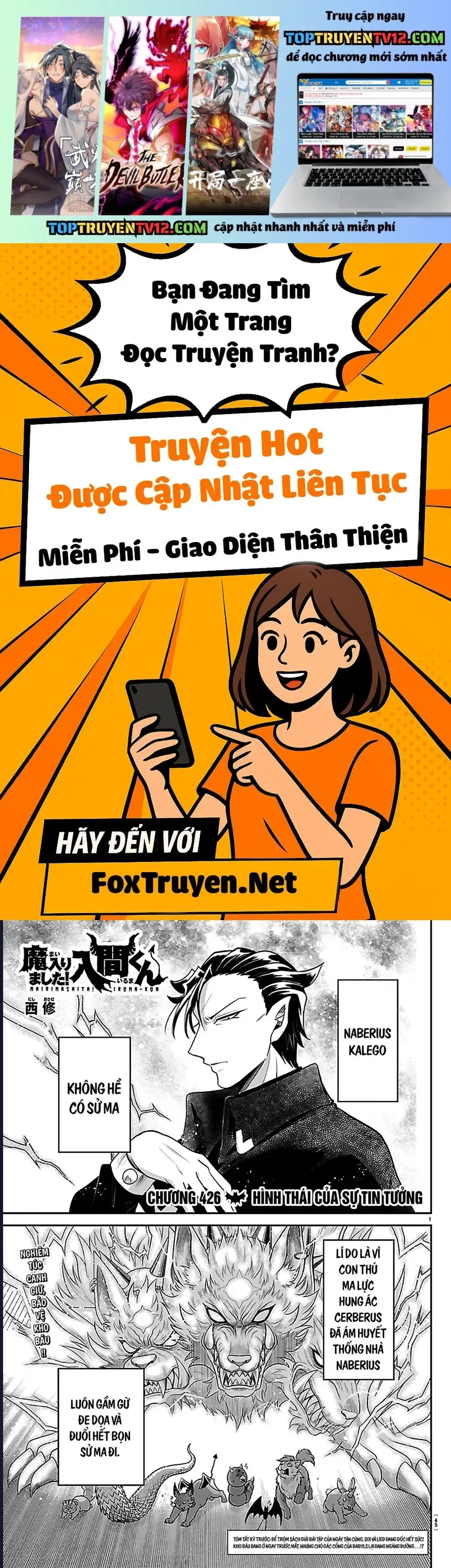 Chào Mừng Cậu Đến Trường Iruma-Kun Chap 426 - Next Chap 427