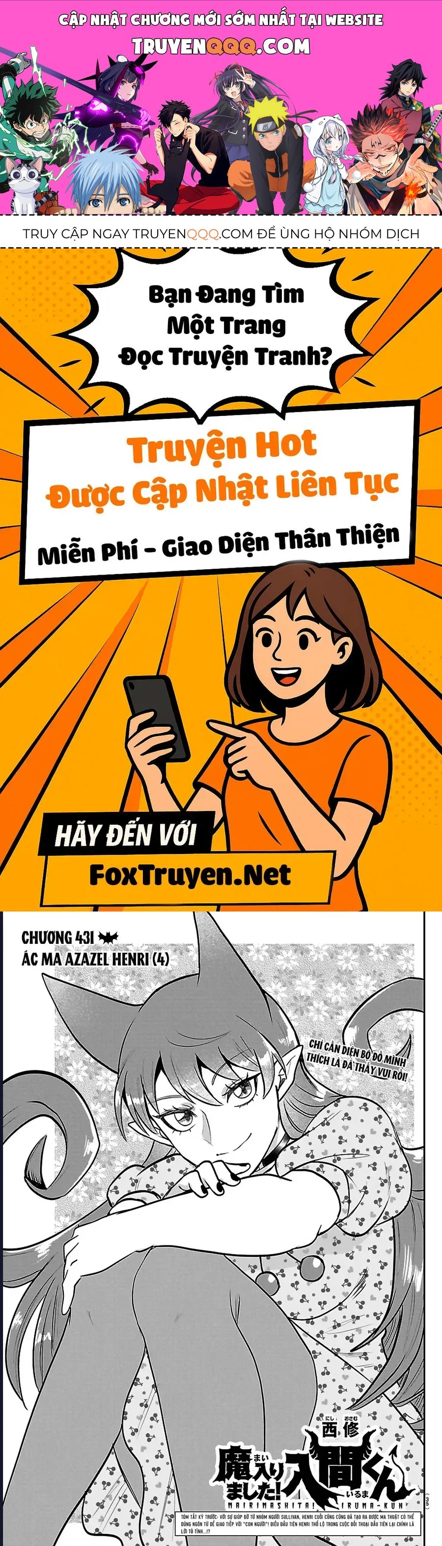 Chào Mừng Cậu Đến Trường Iruma-Kun Chap 431 - Next Chap 432