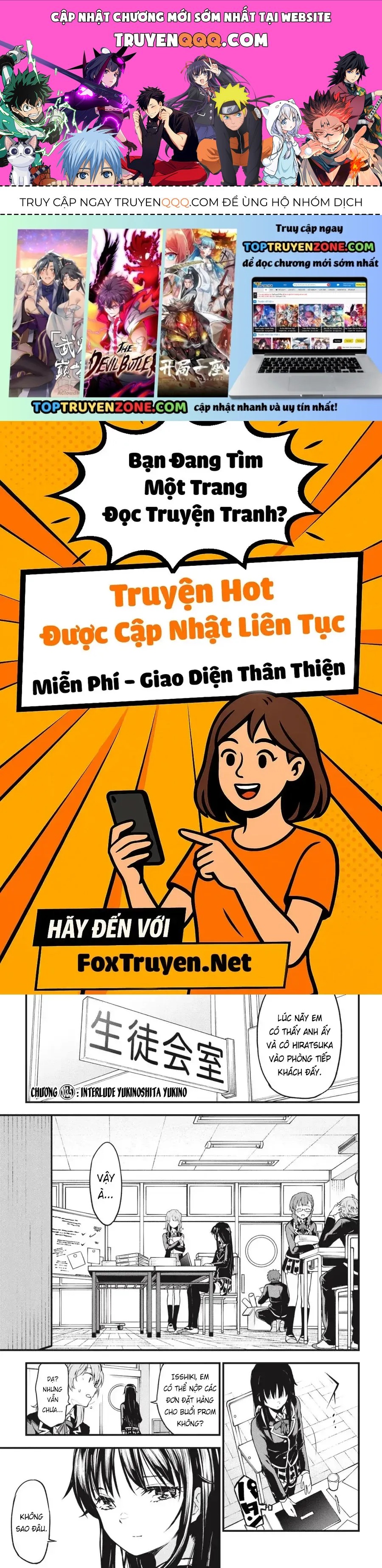 Chuyện Tình Thanh Xuân Bi Hài Của Tôi Quả Nhiên Là Sai Lầm Chap 103.5 - Next Chap 104.5