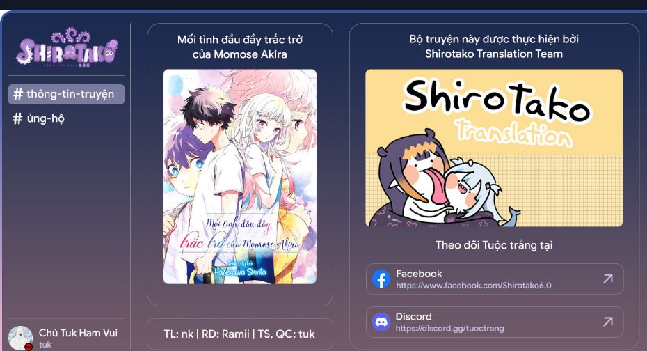 Mối Tình Đầu Đầy Trắc Trở Của Momose Akira Chap 14 - Next Chap 15