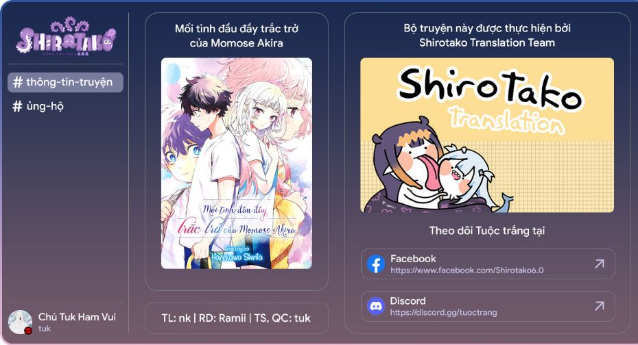 Mối Tình Đầu Đầy Trắc Trở Của Momose Akira Chap 15 - Next Chap 16