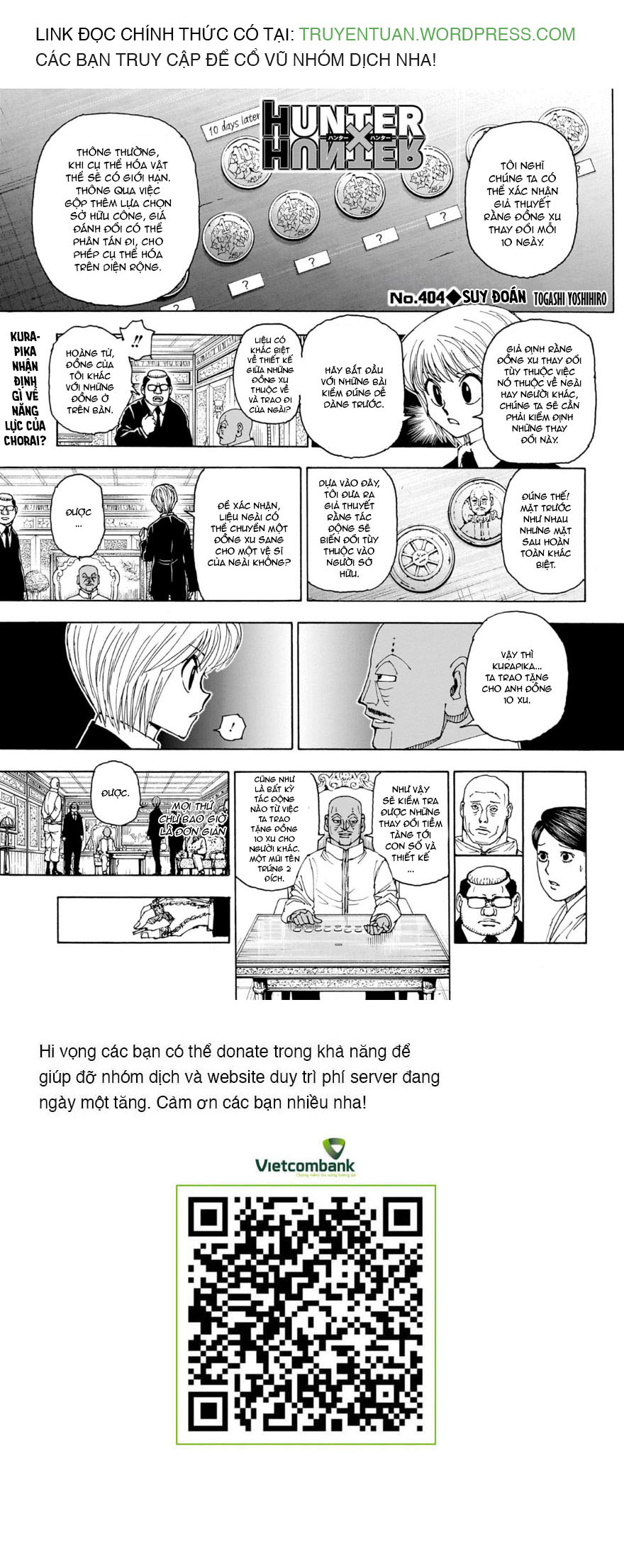 Hunter X Hunter Chap 404 - Next Chap 405
