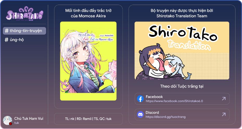 Mối Tình Đầu Đầy Trắc Trở Của Momose Akira Chap 2 - Next Chap 3