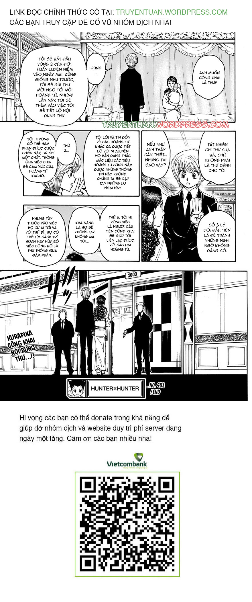 Hunter x Hunter Chap 403 - Next Chap 404