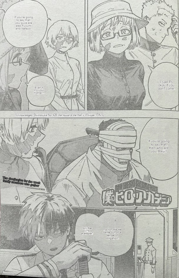 Boku no Hero Academia Chap 426 - Next Chap 427